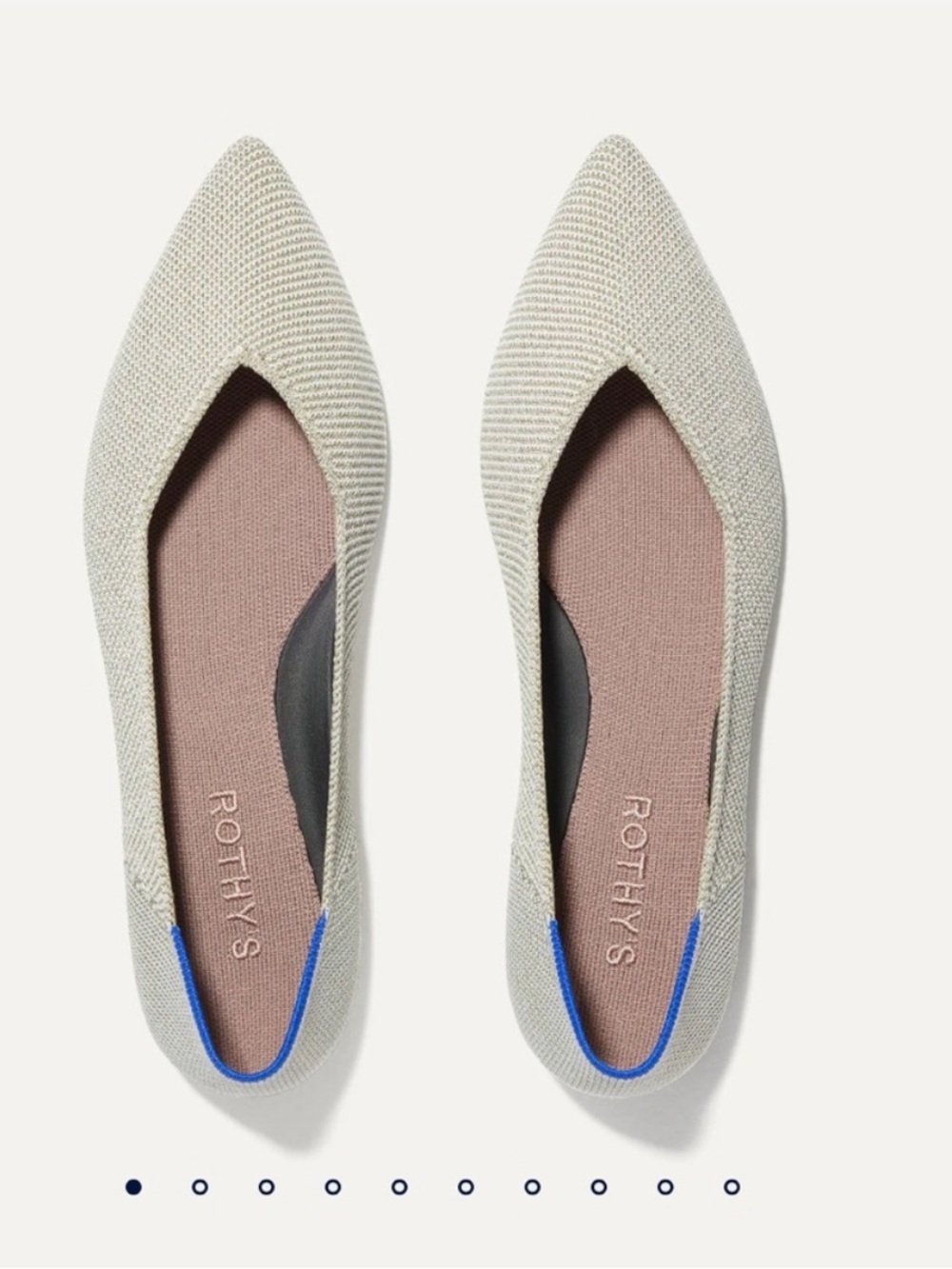 New in box! Rothy's The Point II in Diamond Twill in size 7